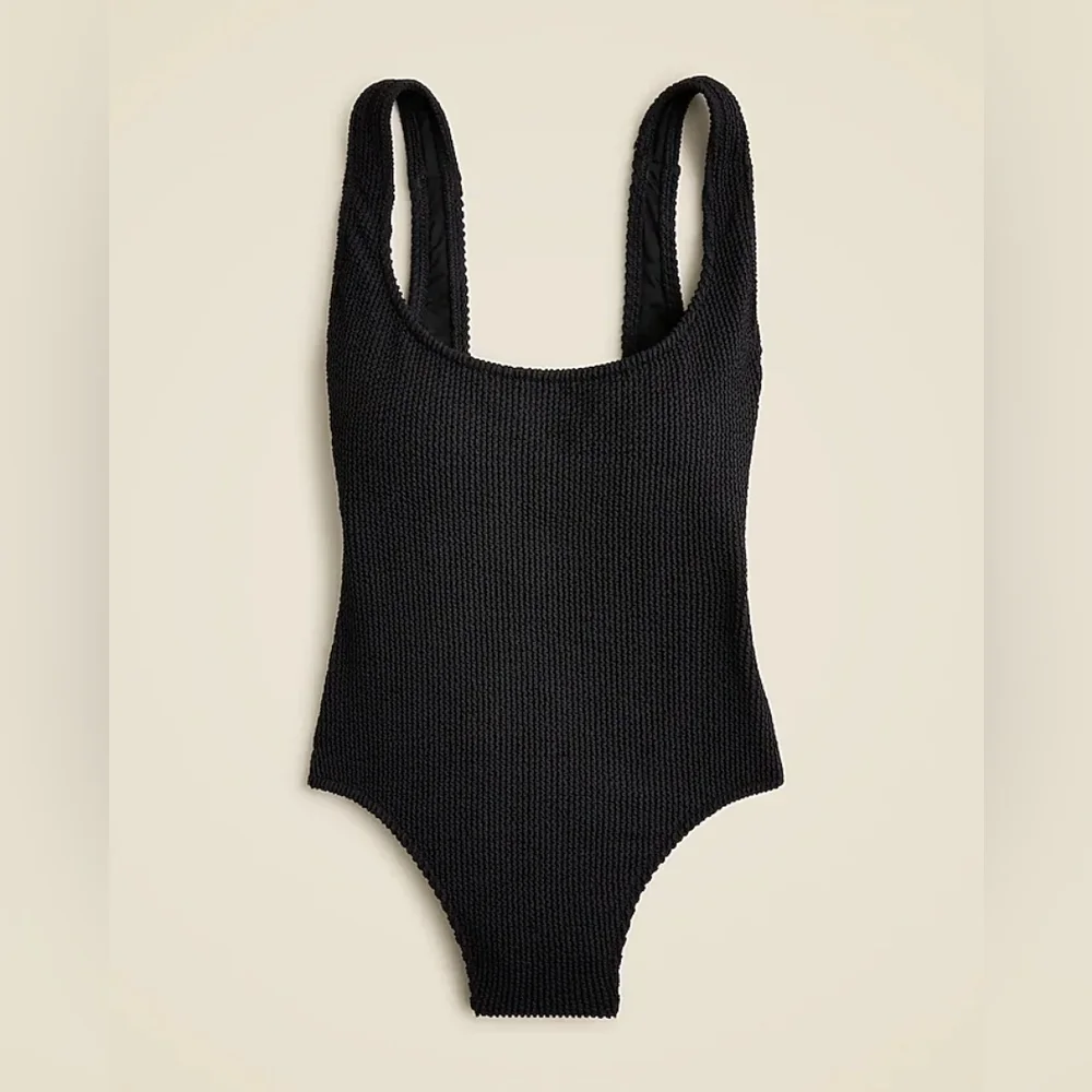 J.Crew Textured Scoopneck One Piece Swimsuit